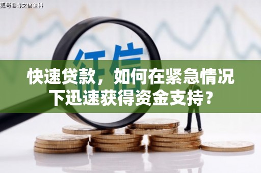 中站快速贷款，如何在紧急情况下迅速获得资金支持？