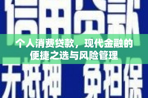 中站个人消费贷款，现代金融的便捷之选与风险管理