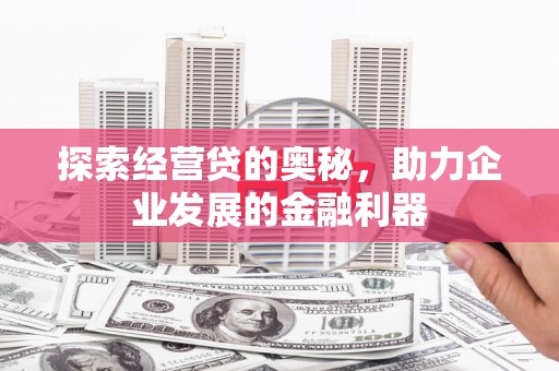 中站探索经营贷的奥秘，助力企业发展的金融利器