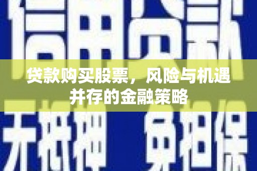 中站贷款购买股票，风险与机遇并存的金融策略