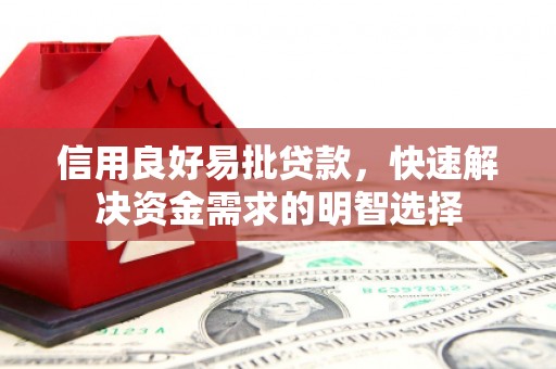 中站信用良好易批贷款，快速解决资金需求的明智选择