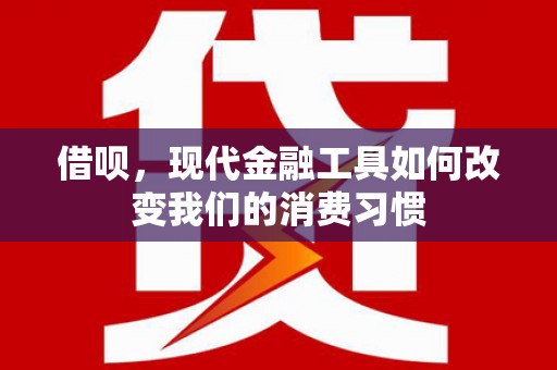 中站借呗，现代金融工具如何改变我们的消费习惯