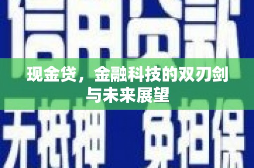 中站现金贷，金融科技的双刃剑与未来展望