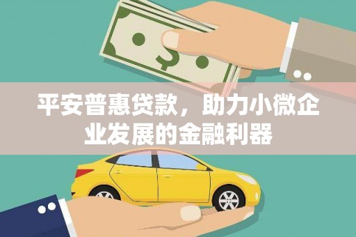 中站平安普惠贷款，助力小微企业发展的金融利器