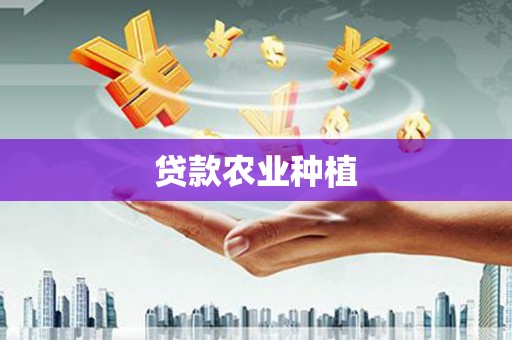 中站贷款农业种植