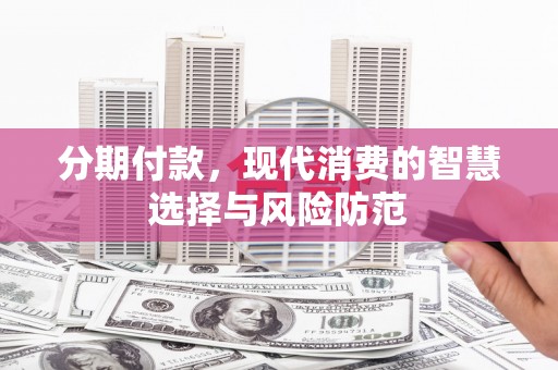 中站分期付款，现代消费的智慧选择与风险防范