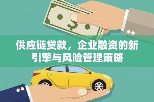 中站供应链贷款，企业融资的新引擎与风险管理策略