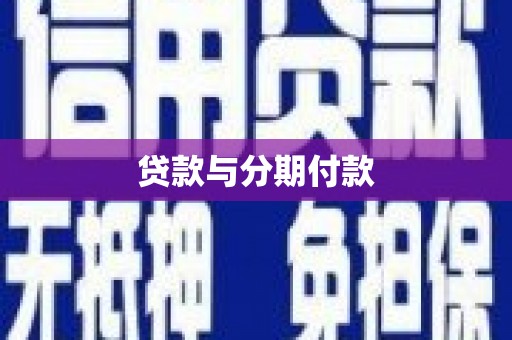 中站贷款与分期付款