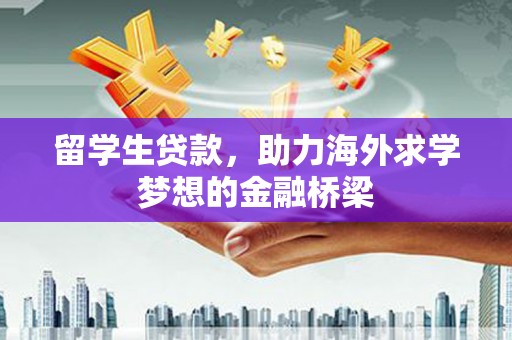 中站留学生贷款，助力海外求学梦想的金融桥梁