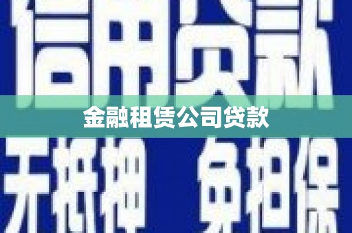 中站金融租赁公司贷款