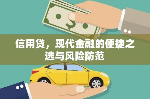 中站信用贷，现代金融的便捷之选与风险防范