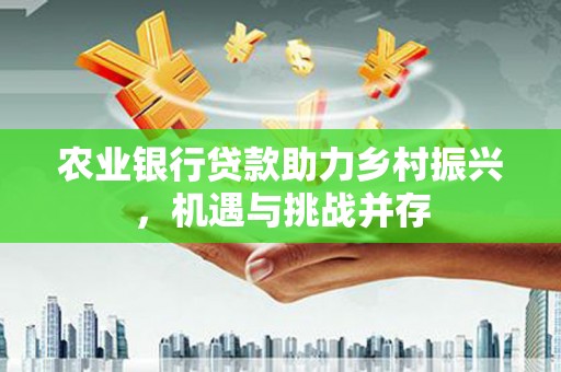 中站农业银行贷款助力乡村振兴，机遇与挑战并存