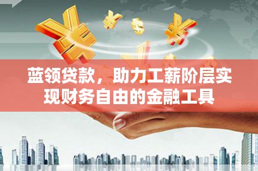 中站蓝领贷款，助力工薪阶层实现财务自由的金融工具