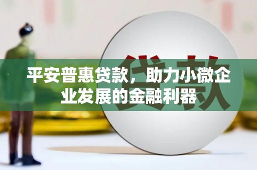 中站平安普惠贷款，助力小微企业发展的金融利器