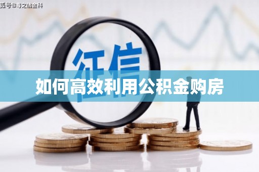中站如何高效利用公积金购房