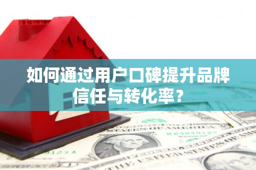 中站如何通过用户口碑提升品牌信任与转化率？