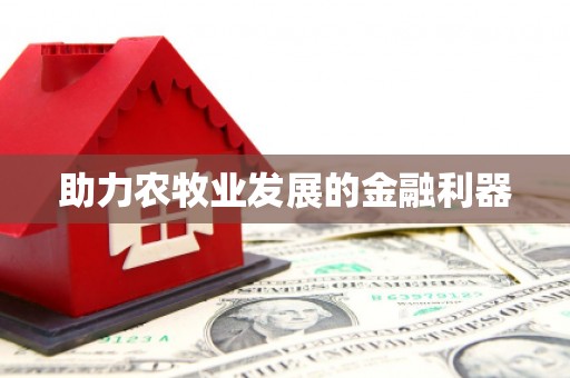 中站助力农牧业发展的金融利器