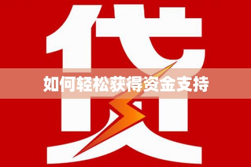 中站如何轻松获得资金支持